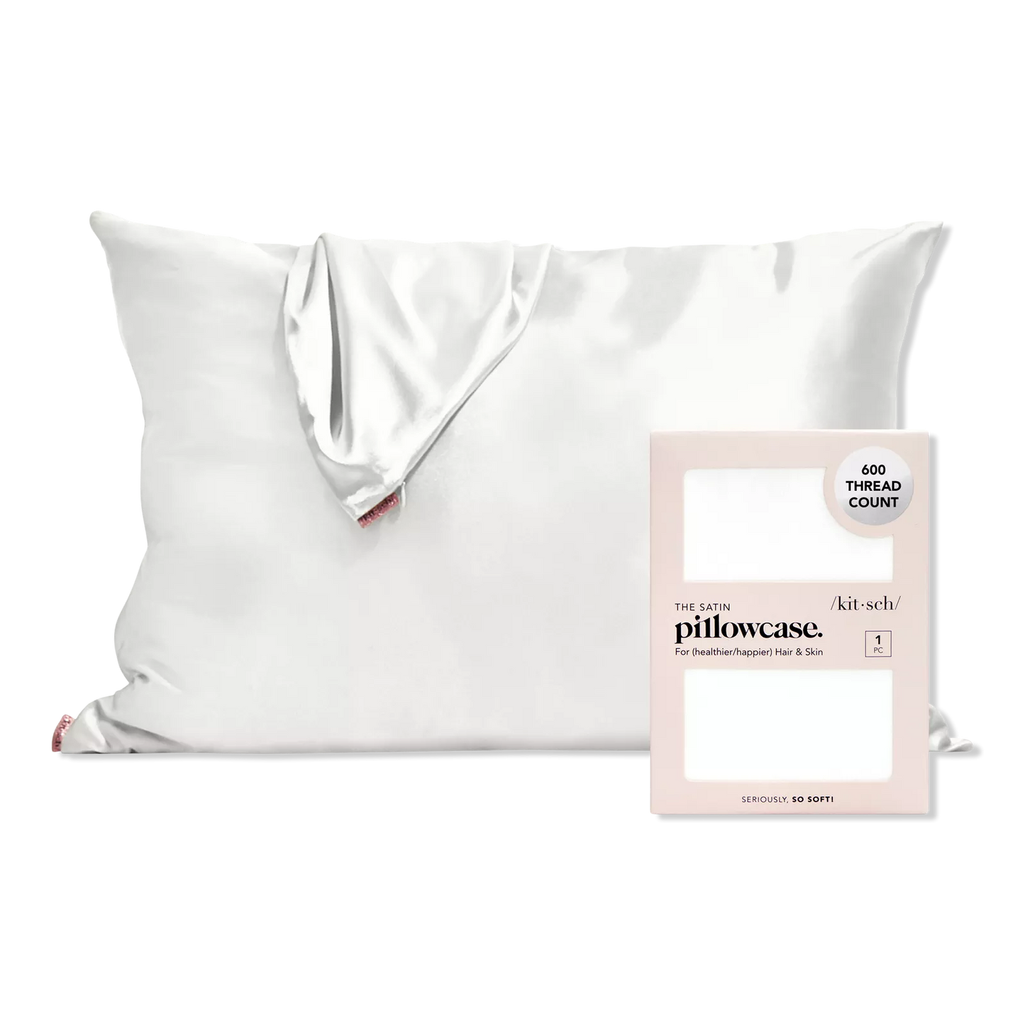 Kitsch Satin Pillowcase - Ivory