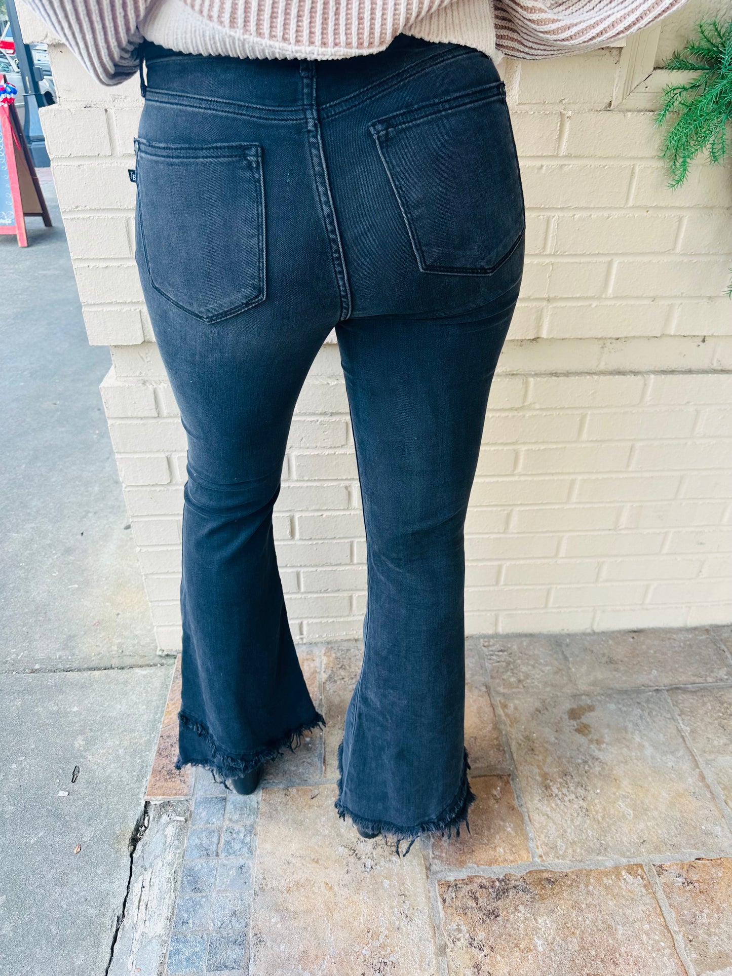 Judy Blue High Waisted Black Flare