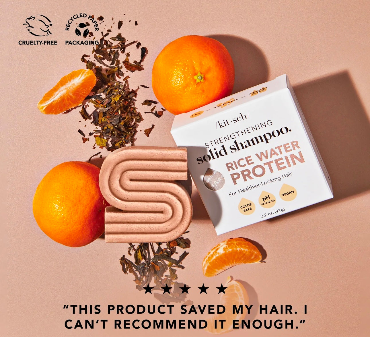 Kit•sch Rice Water Protein Shampoo