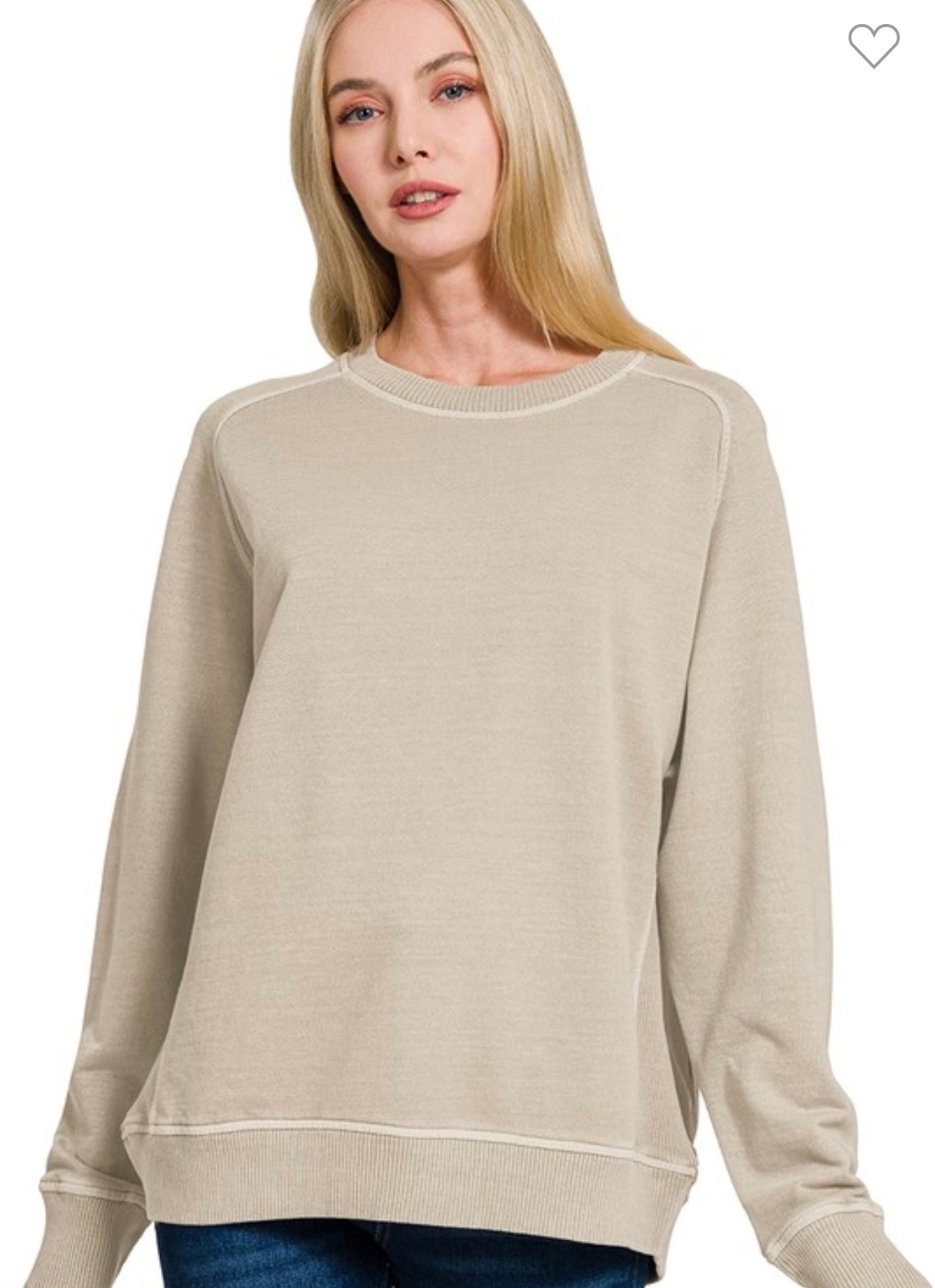 French Terry Pigment Pullover