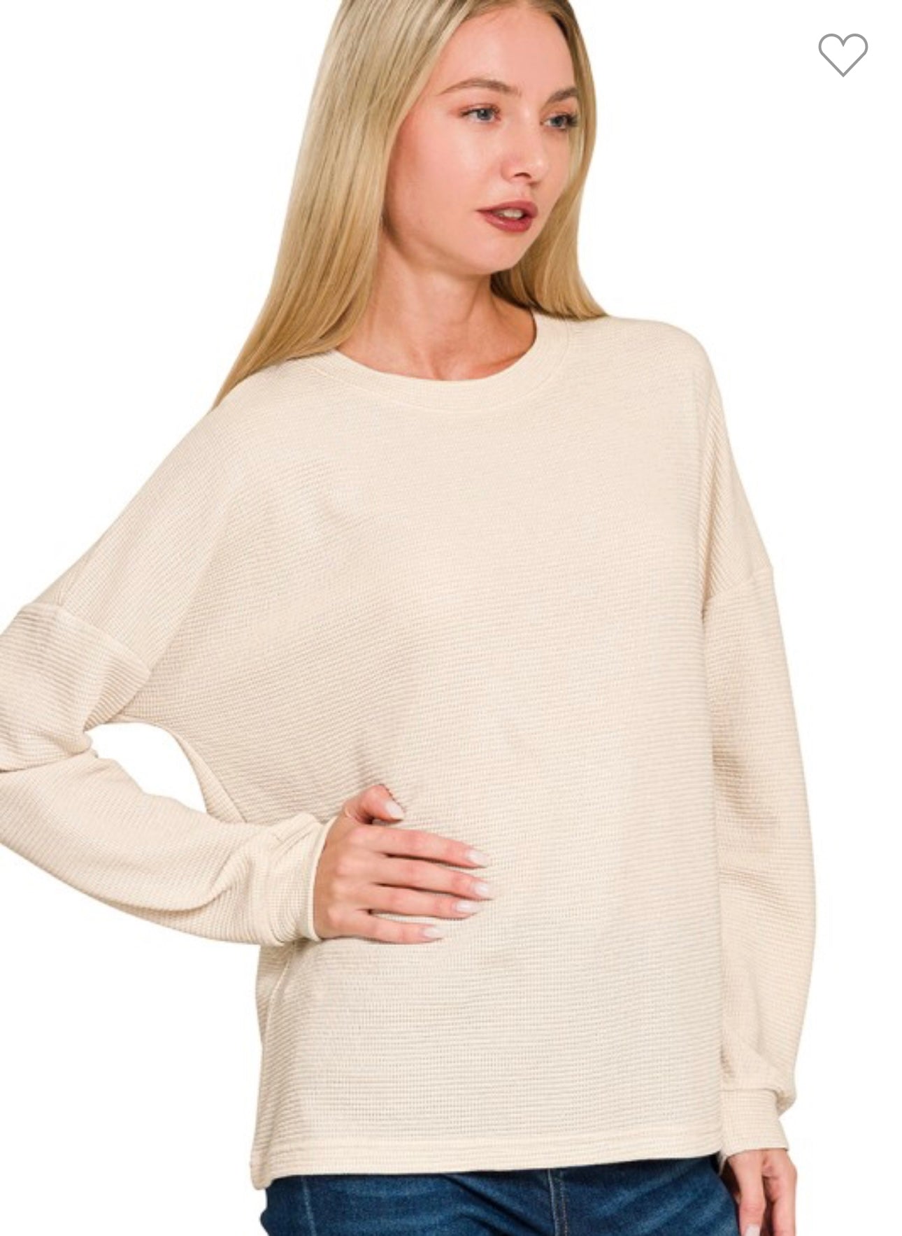 Double Knit Round Neck Top