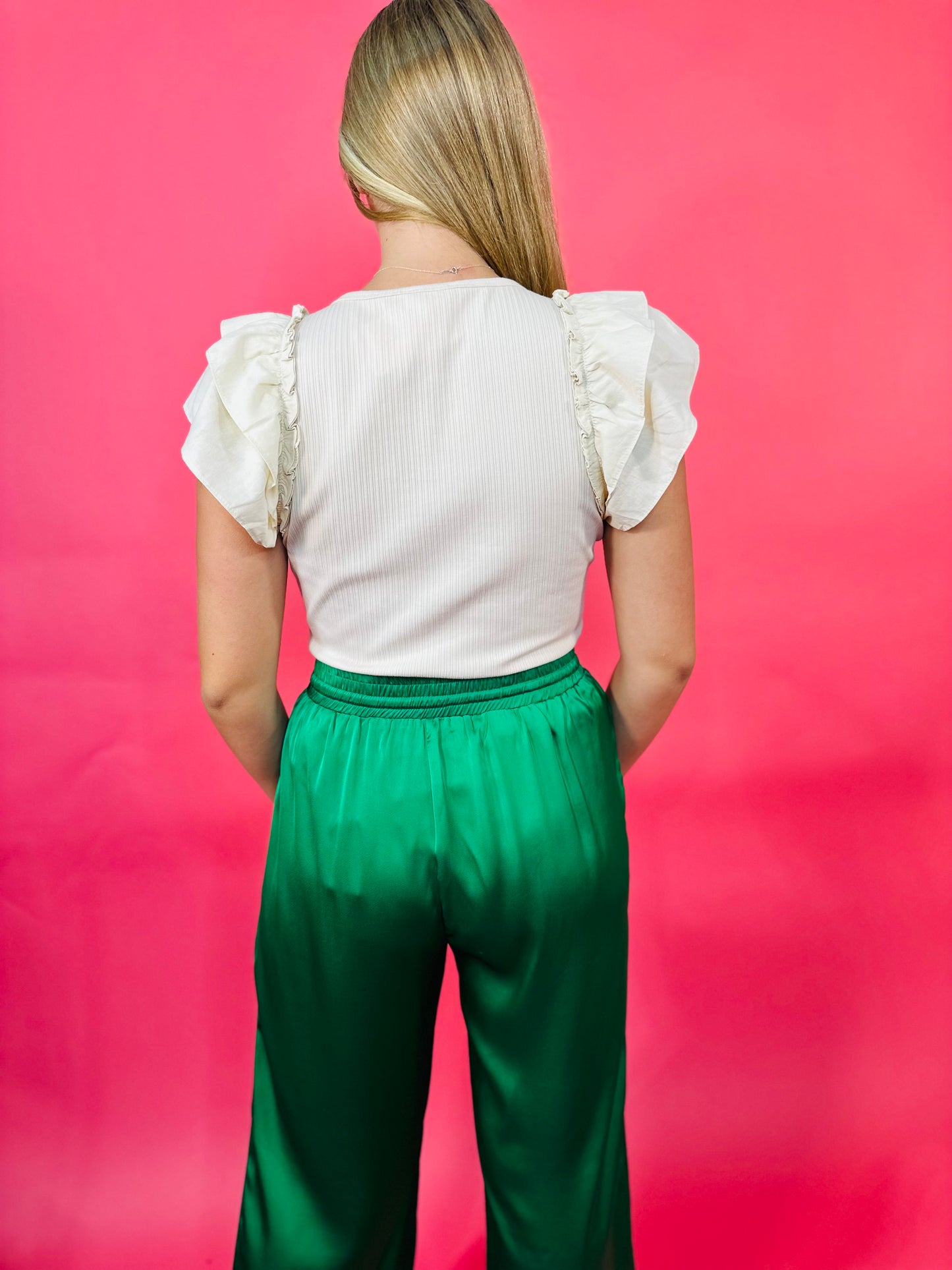 Have An Apple Kelly Green Drawstring Pull-On Pant