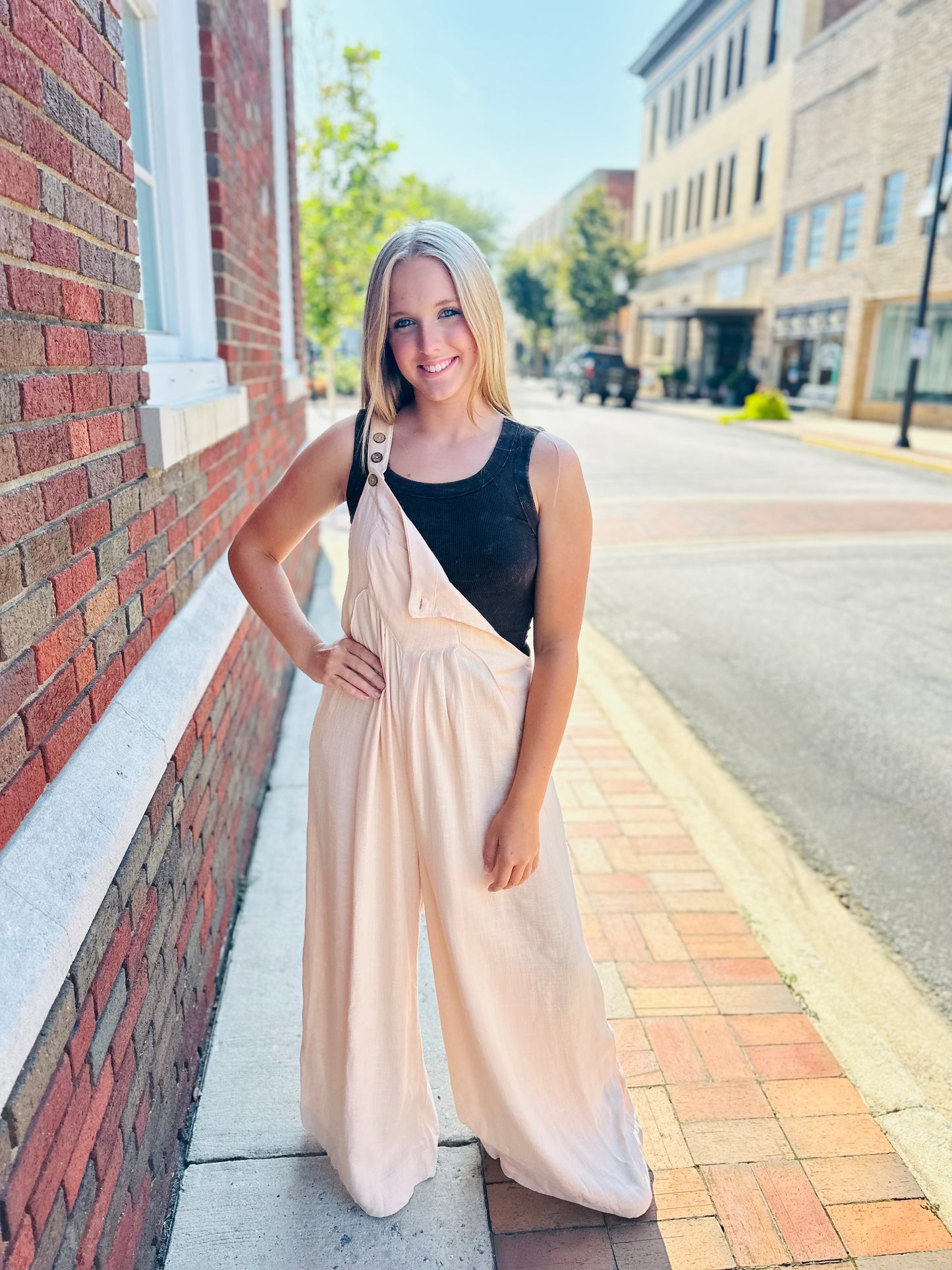Now Or Never Jumpsuit - Oatmeal