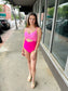 Pink Combo Cut Out One-Piece - Pink
