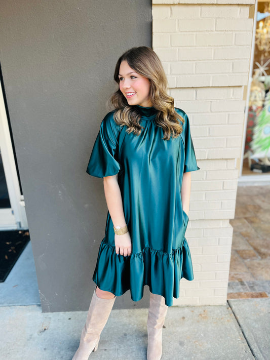 Holiday Dress - Emerald