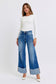 Judy Blue Full Size Distressed High Waist Wide Leg Jeans ONLINE ONLY