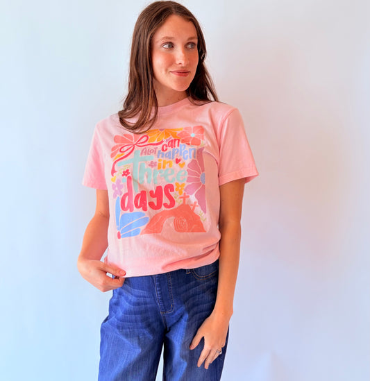 A lot Can Happen Graphic Tee - Blossom