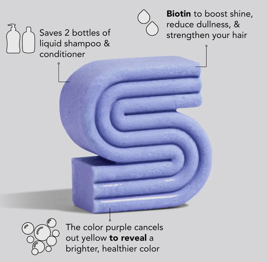 Kitsch Purple Toning Solid Shampoo Bar