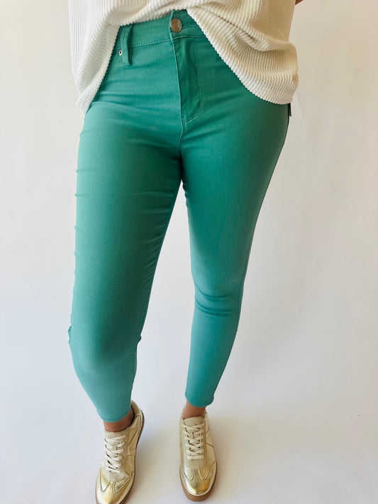 YMI Hyperstretch Skinny Jean - Sea Green
