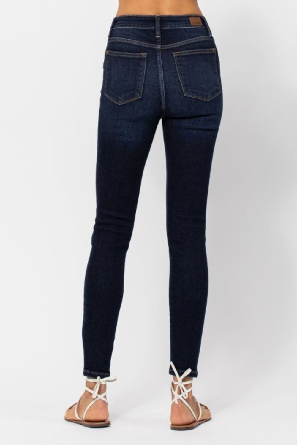 ONLINE ONLY Judy Blue Full Size High Waist Handsand Skinny Jeans