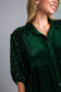 Sequin Detail Tiered Back Half Sleeve Shirt ONLINE ONLY