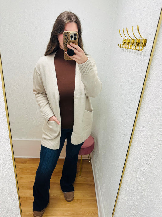 Open Front Sweater Cardigan