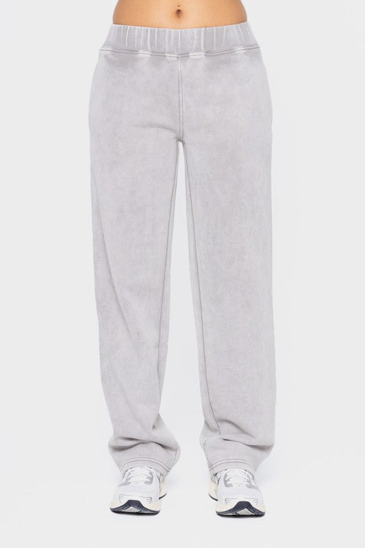 Elastic Waist Fleece Pants with Pockets ONLINE ONLY