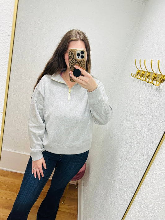 Fleece Half Zip Sweatshirt