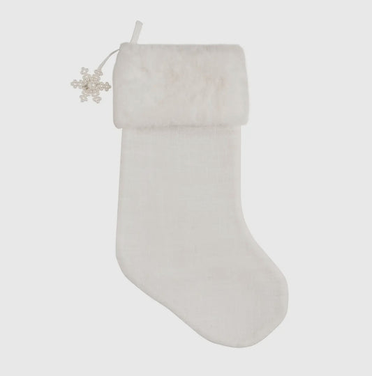 White Fluffy Stocking