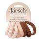 Kitsch Recycled Fabric Seamless Hair Elastics 8 Piece Set - Rosewood