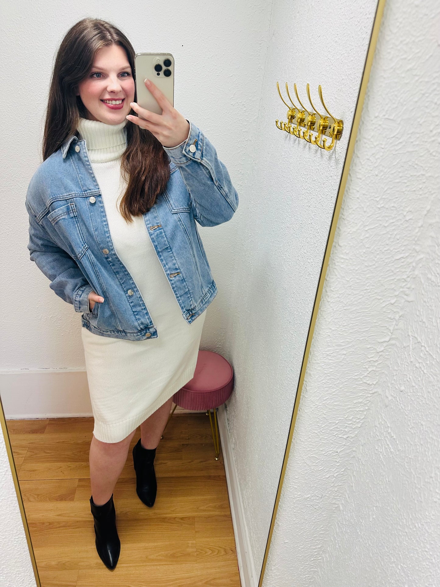 Oversized Denim Jacket - Lt Wash