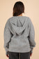 Seam Detail Drop Shoulder Hooded Sweater