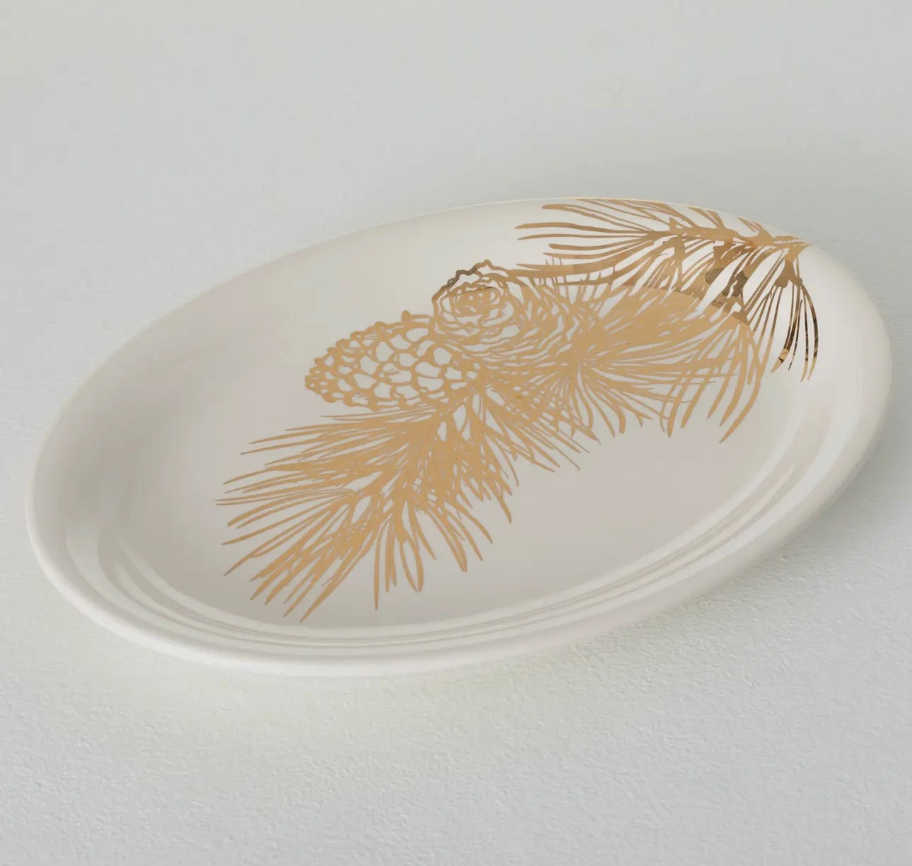 Gold Pine Platter - Gold