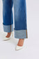 Judy Blue Full Size Distressed High Waist Wide Leg Jeans ONLINE ONLY