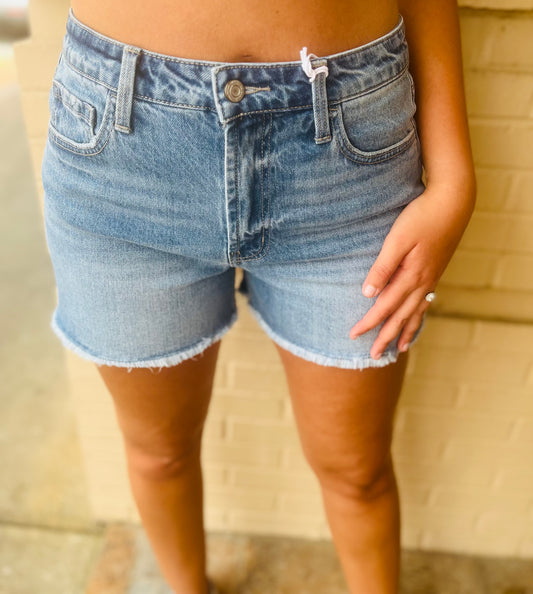 Vervet High Rise Denim Shorts