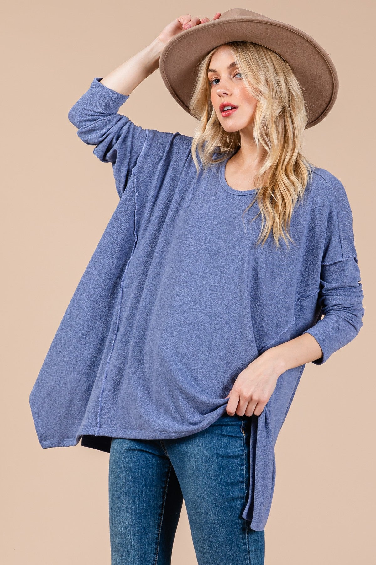 Asymmetrical Long Sleeve top ONLINE ONLY