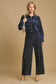 Full Size Elastic Waist Striped Wide Leg Velvet Pants ONLINE ONLY