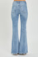 ONLINE ONLY Risen Full Size High Rise Frayed Hem Flare Jeans