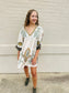 Boho Embroidered Babydoll Dress - Sage