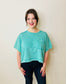 Mineral Washed Oversized Top - Green