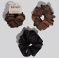 Kitsch Black & Chocolate Oversized Scrunchies