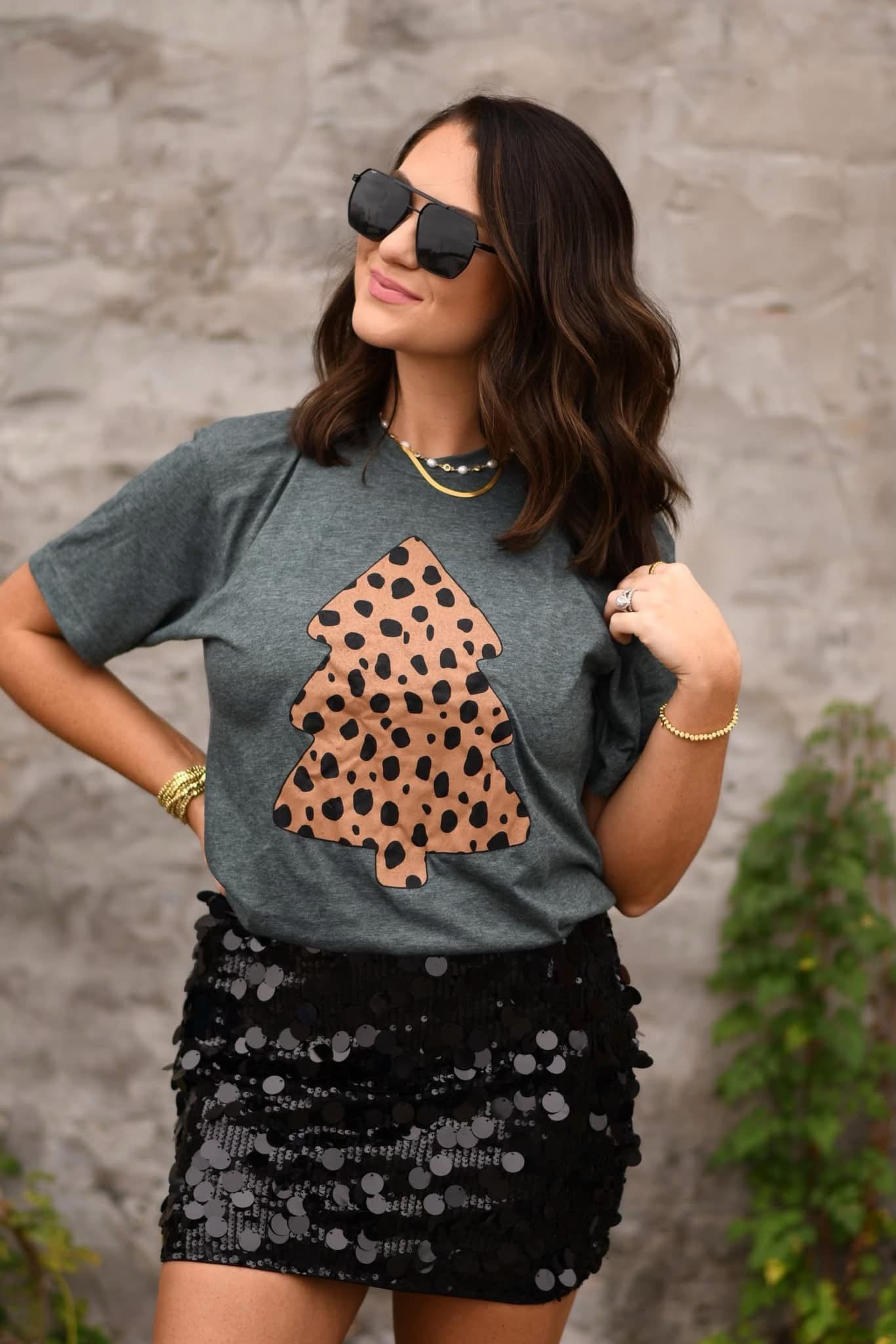 Cheetah Tree Graphic Tee