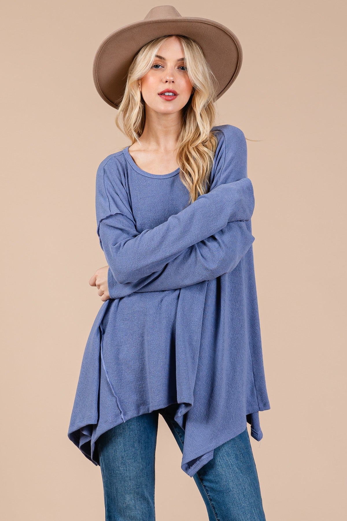 Asymmetrical Long Sleeve top ONLINE ONLY