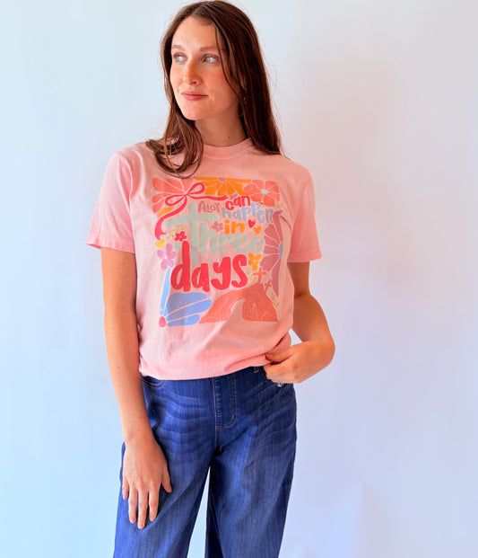 A lot Can Happen Graphic Tee - Blossom