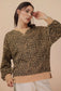Leopard Knit Pullover