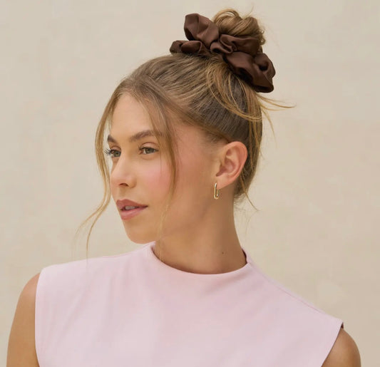 Kitsch Black & Chocolate Oversized Scrunchies