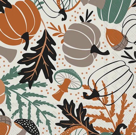 Paper Cocktail Napkin 20 Ct Autumn Gove