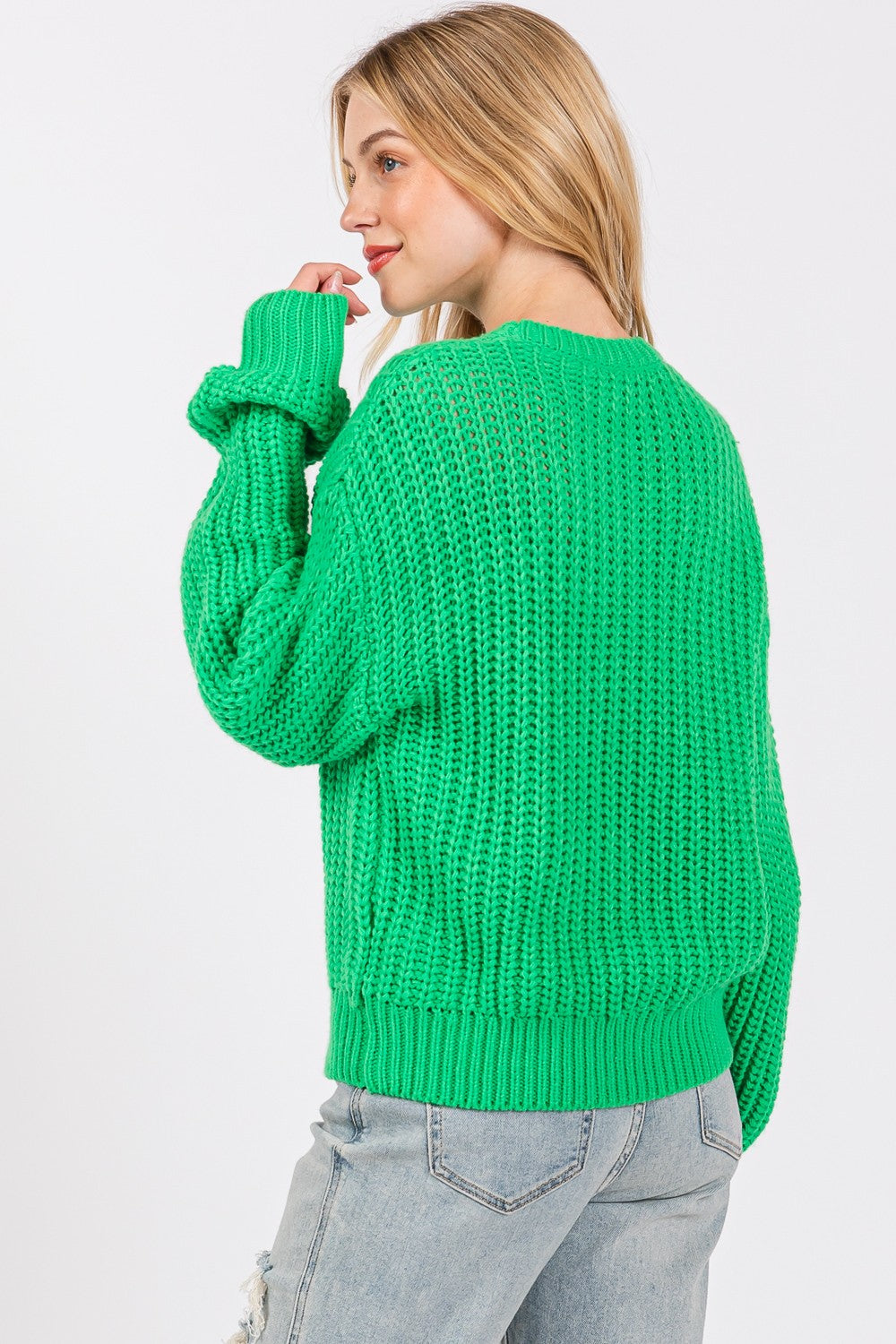 Round Neck Drop Shoulder Sweater ONLINE ONLY