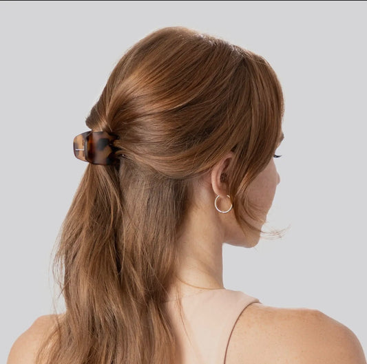 Kitsch Eco-Friendly Medium Claw Clips 2pc Set - Black & Tort