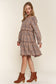 Full Size Washed Frayed Tiered Plaid Dress