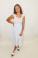 Bow Pattern Smocked Dress