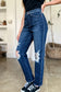 ONLINE ONLY Judy Blue Full Size High Waist Rigid Magic Heavy Destroy Straight Jeans