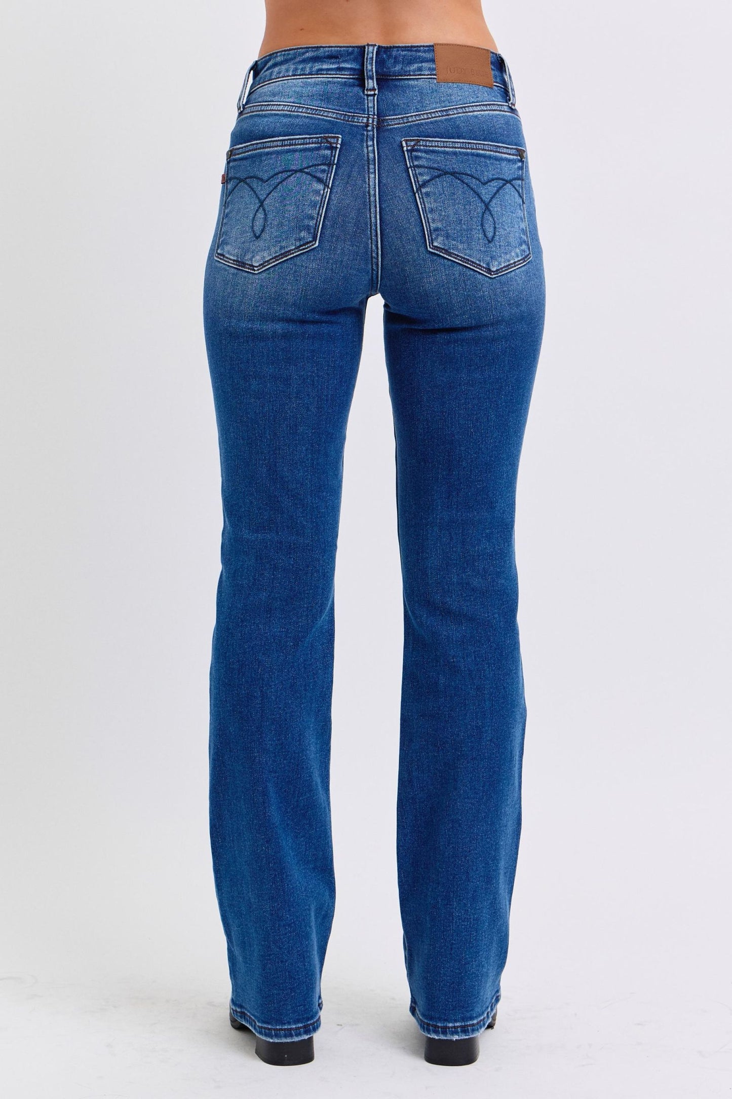 Judy Blue Full Size Run Mid-Rise Bootcut Jeans with Thermal Lining ONLINE ONLY