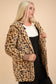 Fuzzy Leopard Long Sleeve Hooded Jacket ONLINE ONLY