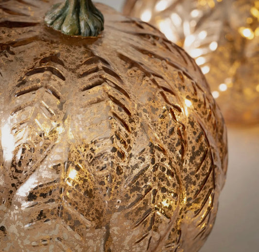 Gold Leaf Pattern Pumpkin Set