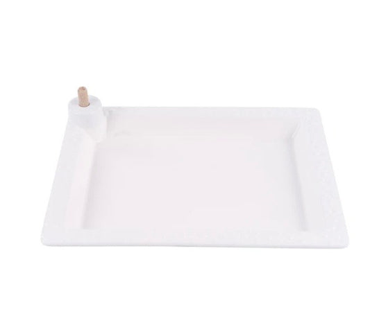 White Rectangular Platter