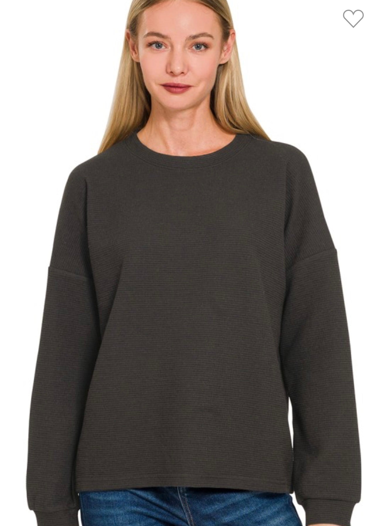 Double Knit Round Neck Top