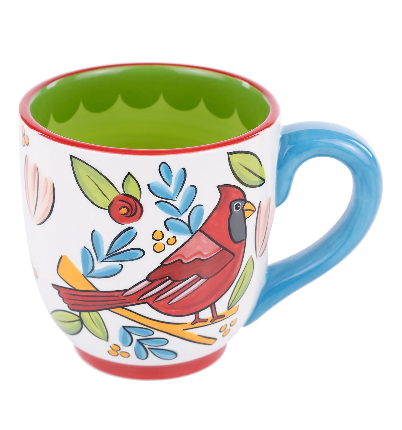 Under His Wings Red Bird Mug