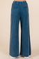 Mineral Wash French Terry Drawstring Wide Leg Pants ONLINE ONLY