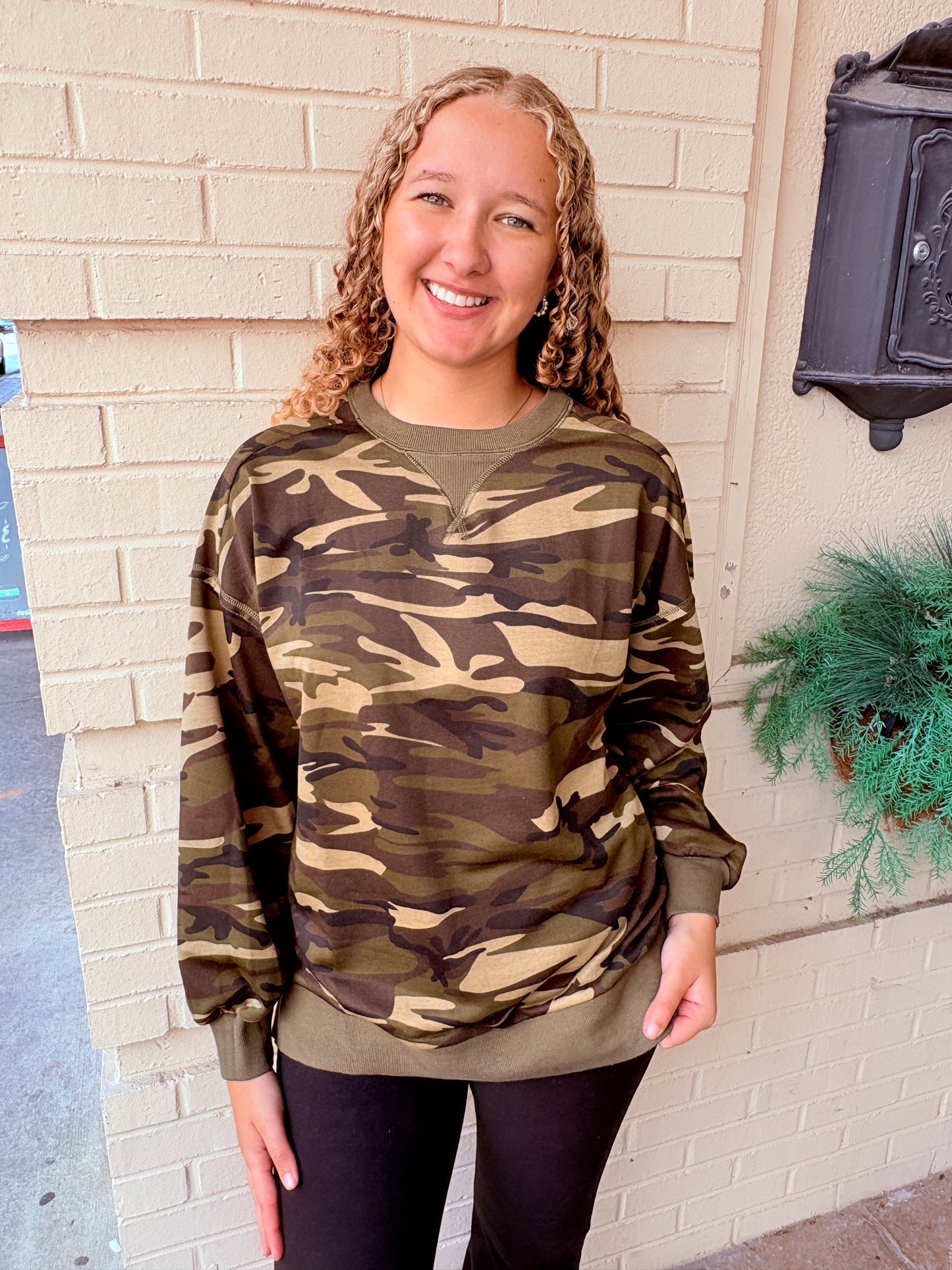 Camo Knit Pullover
